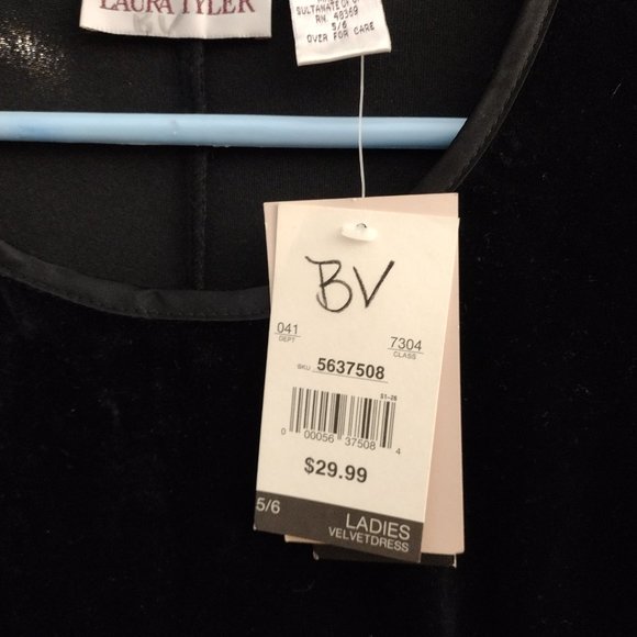 Vintage Laura Tyler velour Dress - Size 5/6 NWT - Picture 2 of 3